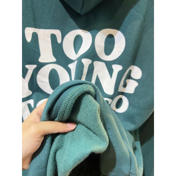Áo Hoodie Nỉ Ngoại Too Young  Unisex [FREESHIP] Sweater form rộng tay bồng mũ 2 lớp kiểu dáng vintage hàn quốc