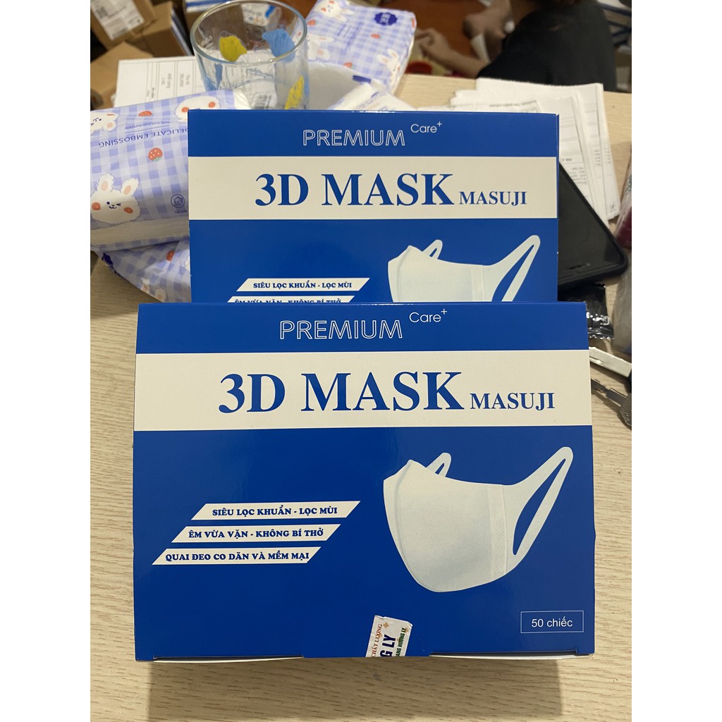 [RẺ NHẤT] Khẩu Trang 3D MASK Chính Hãng??Masuji, Monji, Xuân Lai (XL),Uni, Duy Khánh? Loại Đẹp Vải Kháng Khuẩn[Hộp 50c]