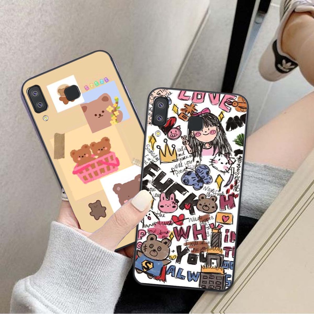 Ốp lưng Samsung A8 Star in hình Smile mặt cười cute, giá rẻ chất lượng cao