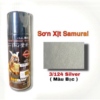 Sơn xịt samurai -124- màu bạc