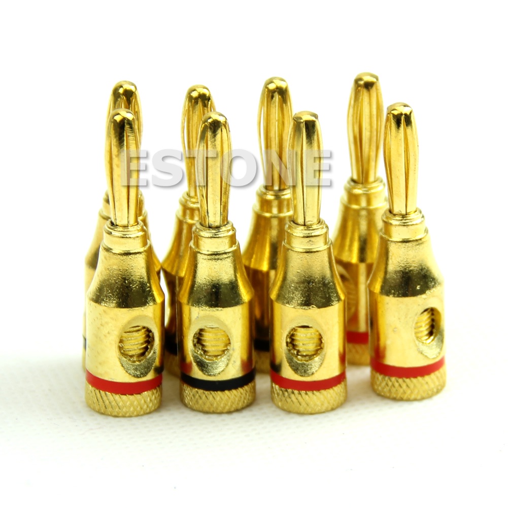 Set 8 Đầu Cắm Bắp Chuối 4mm Bền Bỉ Cho Loa Phát Nhạc
