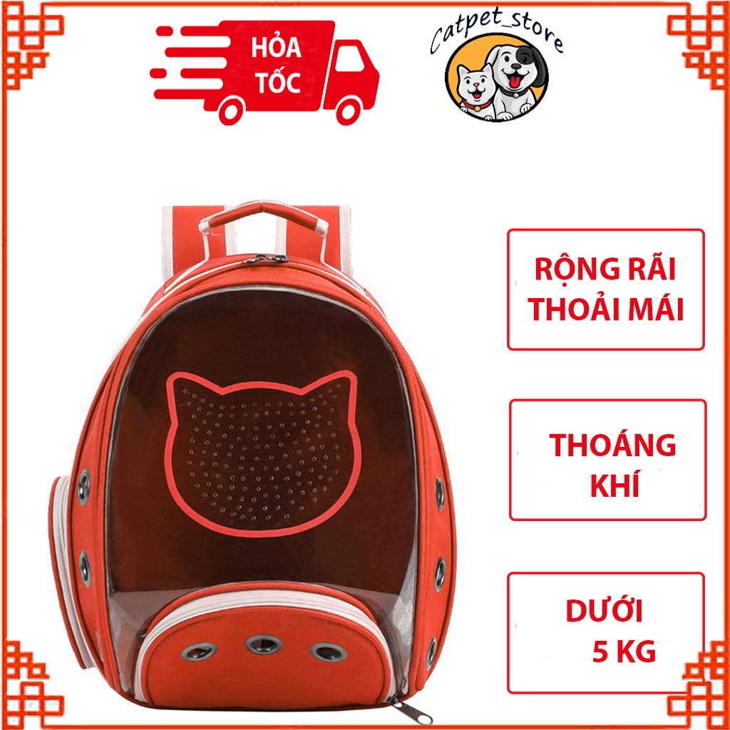 Balo  vận chuyển chó mèo size lớn,Balo vận chuyển chó mèo trong suốt hình mặt mèo