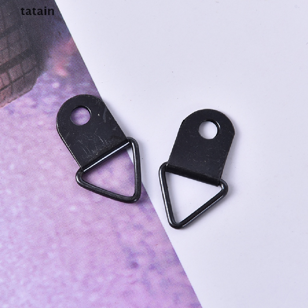 [TAT] 20pcs Triangle Ring Hook Hangers Photo Frames Picture Hanging Paintings One Hole CVX