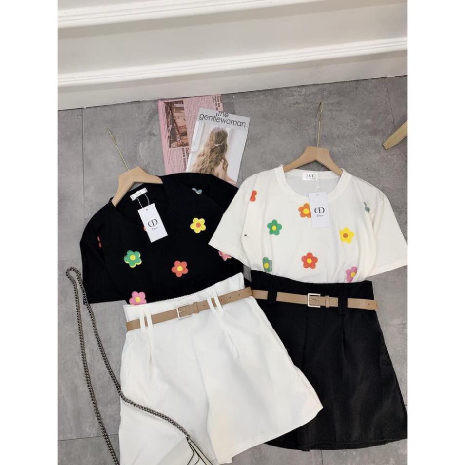 Set đồ nữ cá tính, set quần sóc áo thun đi chơi sang chảnh mùa hè đẹp YA140 | BigBuy360 - bigbuy360.vn