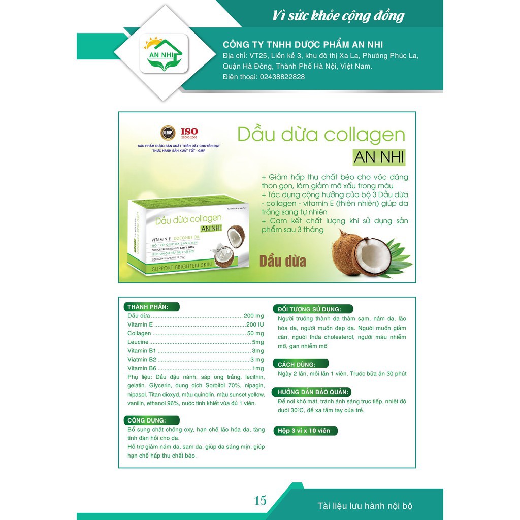 Dầu dừa Collagen - hỗ trợ đẹp da, hạn chế hấp thu chất béo | BigBuy360 - bigbuy360.vn