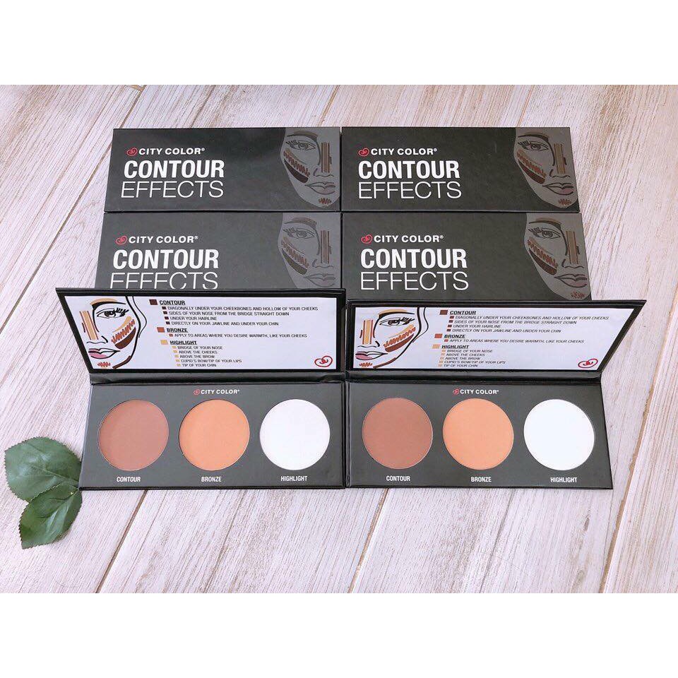 Phấn tạo khối sáng tối 3 ô City Color Contour Palette | BigBuy360 - bigbuy360.vn