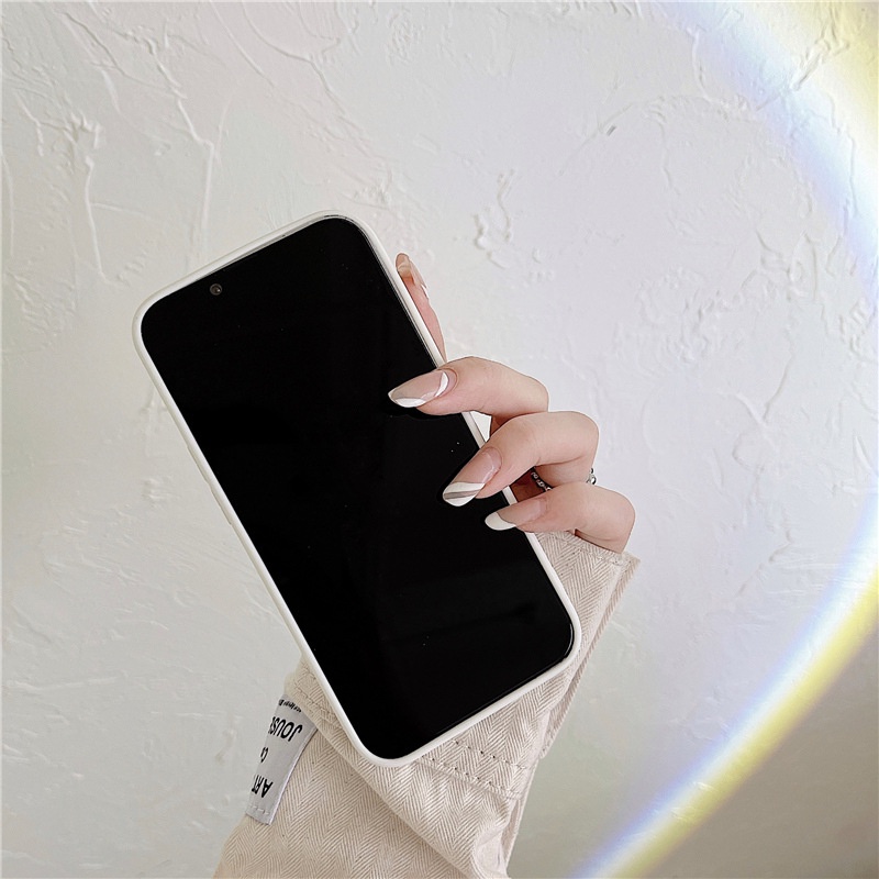 Ốp Điện Thoại Da Màu Trơn Cho iphone7 / 7plus / 8 / 8plus / xs / 11 / 12 / 13 / pro / max / plus / promax