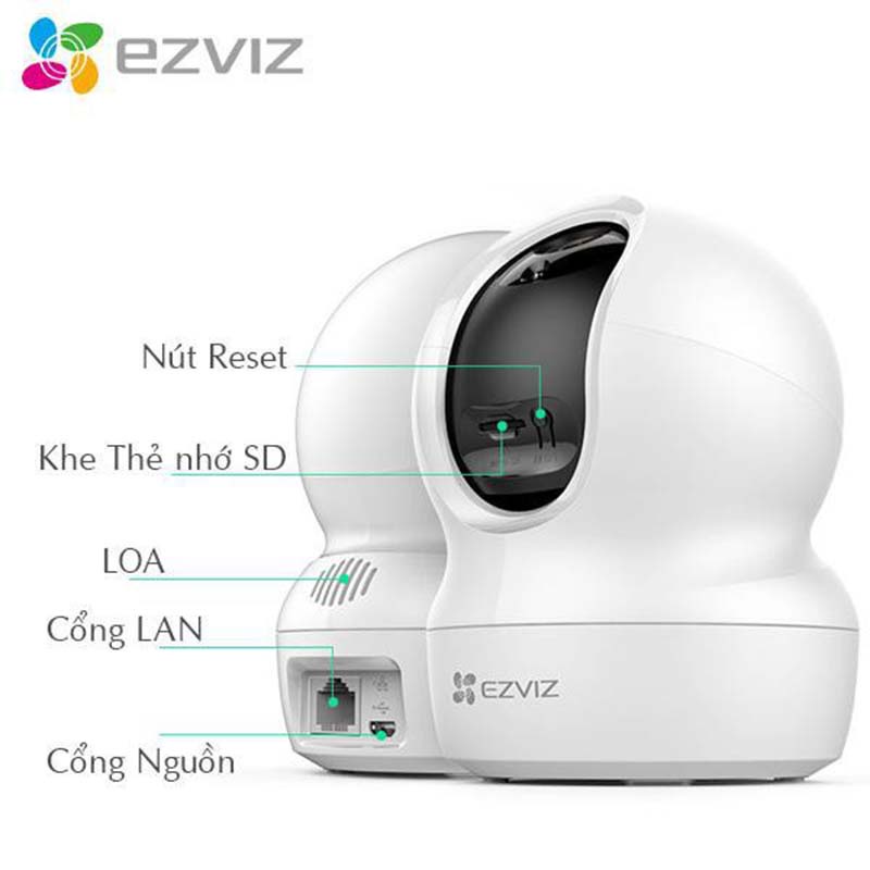 Camera Wifi Ezviz C6N 1080P, 2K Full HD 1080P 2MP,4MP  Xoay 360 độ , Đàm Thoại LOA 2 Chiều , Full HD