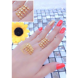 Nhẫn Bi Xoắn Nhiều Vòng - Free Size Nhập khẩu Thái Lan cao cấp