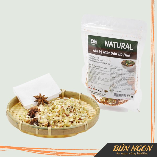 Gia Vị Bún Bò Huế NATURAL Bún Ngon 20g