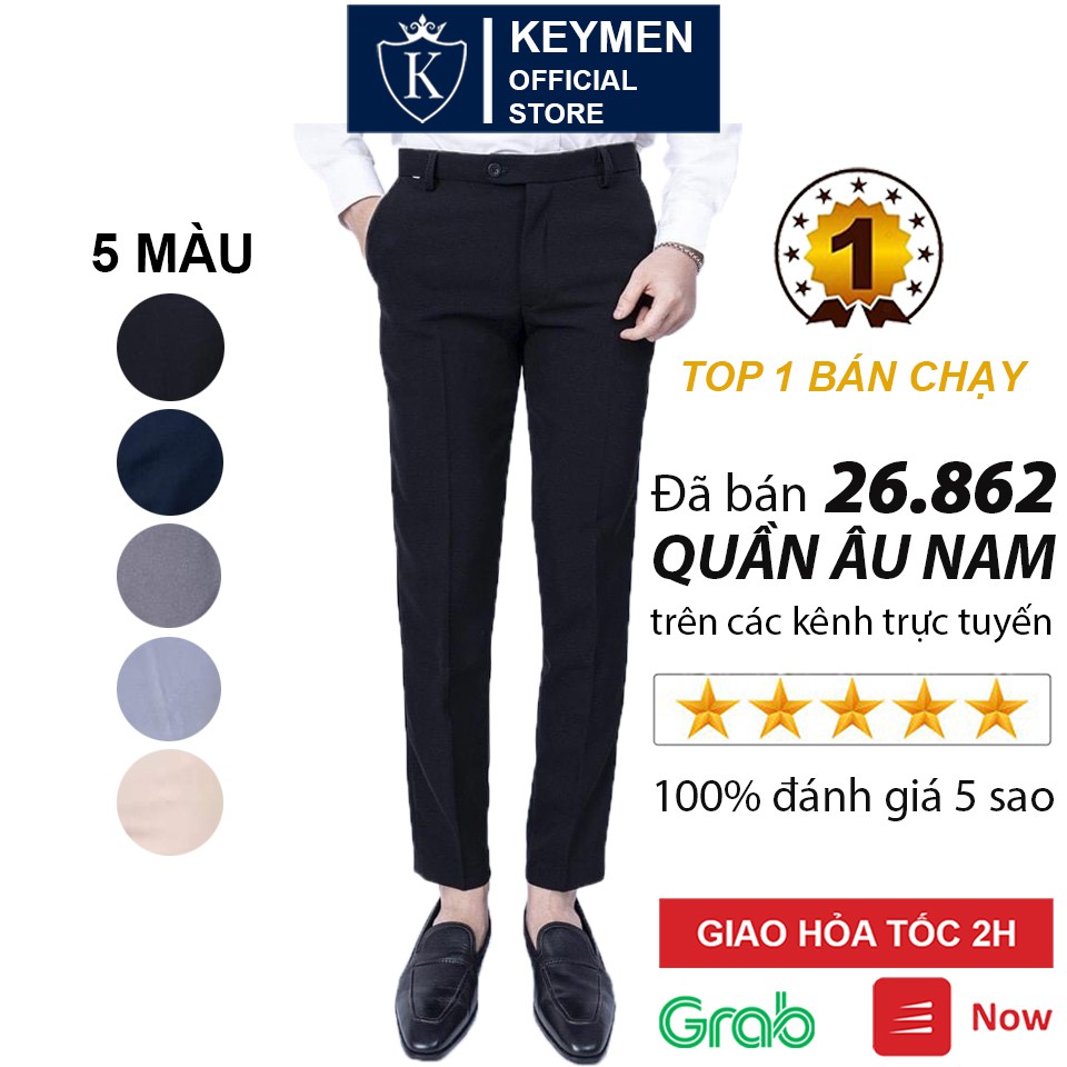 Quần tây nam Hàn Quốc cao cấp đẹp Hamino dáng âu ống côn công sở cao cấp D | BigBuy360 - bigbuy360.vn