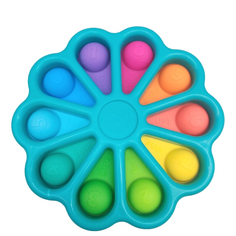 Đồ chơi fidget nhấn bong bóng cỡ lớn và nhỏ bằng silicon vui nhộn rèn luyện trí não cho bé
