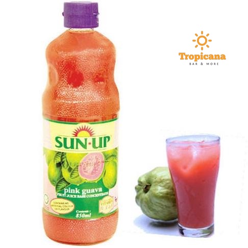 Nước ép trái cây cô đặc Sunup Ổi hồng - chai 850ml