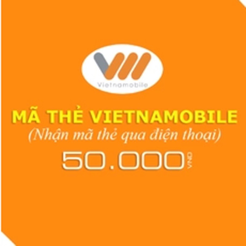 Thẻ nạp điện thoại Vietnamobile 50K