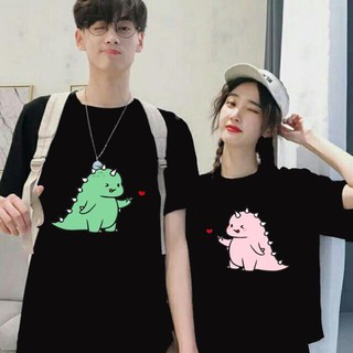 Áo đôi cặp nam nữ khủng long tình yêu mẫu hot