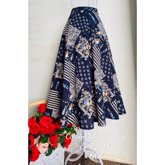 Chân váy dài vintage