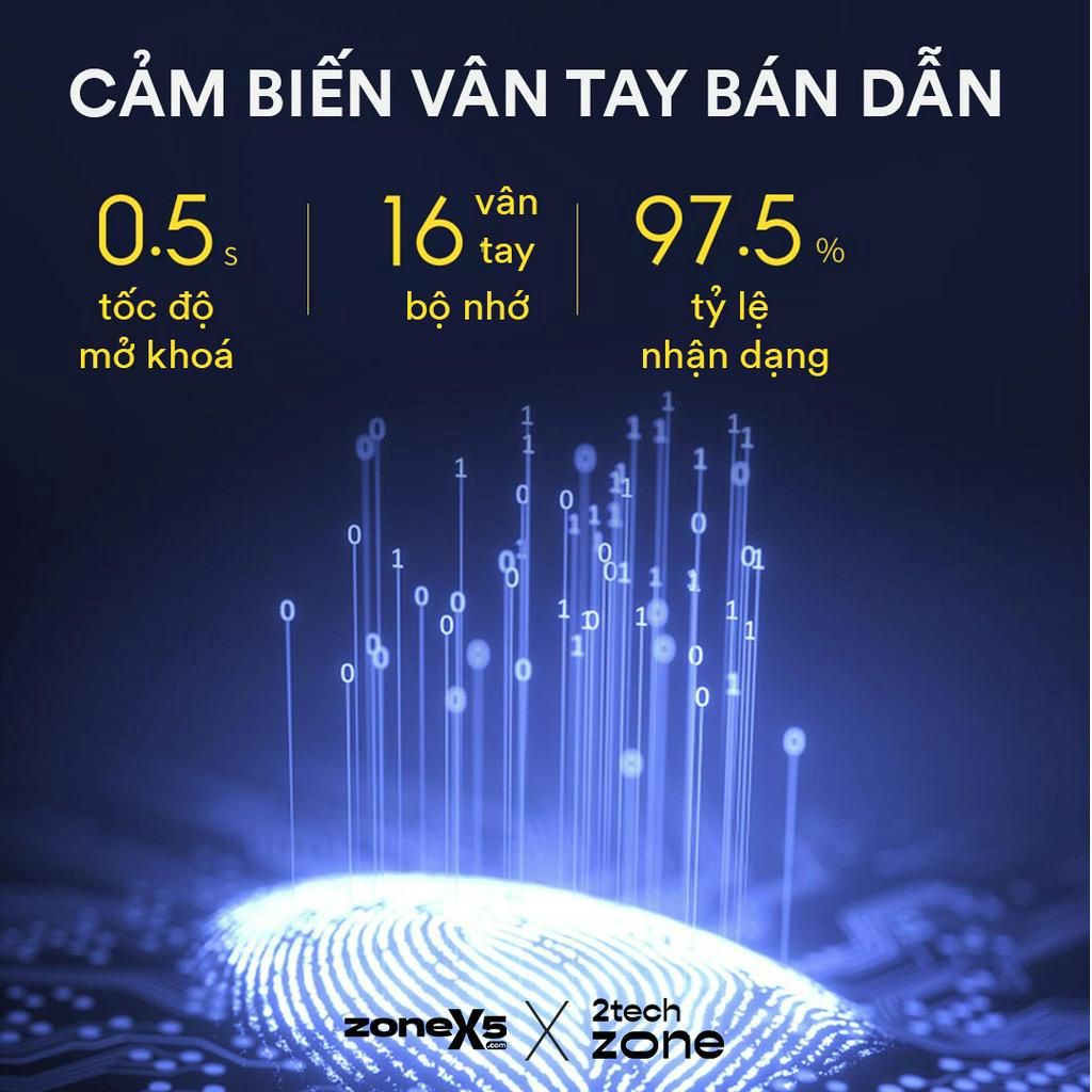 Ổ khoá ngăn kéo vân tay Xiaomi Yeelock M06 - Ổ khoá tủ vân tay thông minh Yeelock, mở khoá nhanh 0,5s, nhận dạng 360 độ