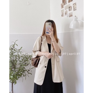Áo vest blazer tay ngắn (ảnh thật/ có sẵn)
