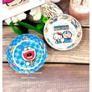 Dĩa tròn melamin Doreamon