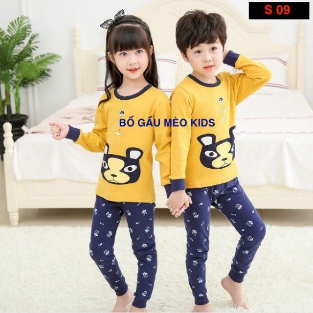 SALE !!! Hàng Xuất Hàn - [Mẫu mới 2019_Bé Gái] Bộ Đồ Cotton Thu Đông Xuất Hàn Cho Bé Gái