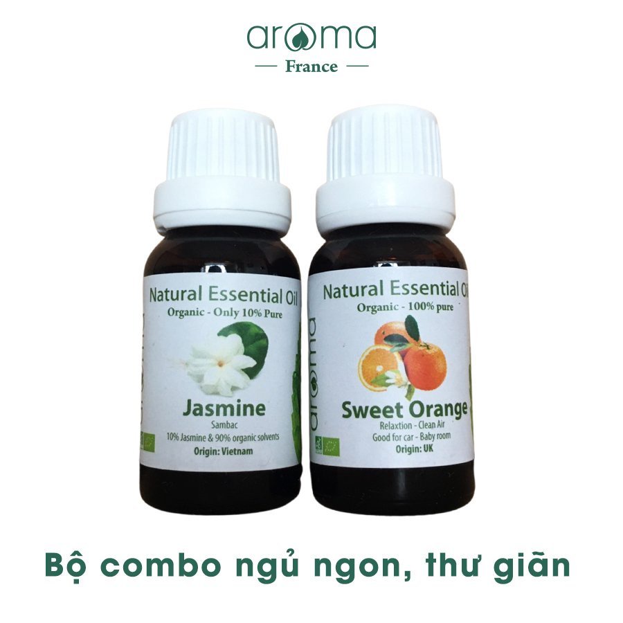 Tinh Dầu Xông AROMA Hoa Lài 10/90 , Cam Ngọt 10ml