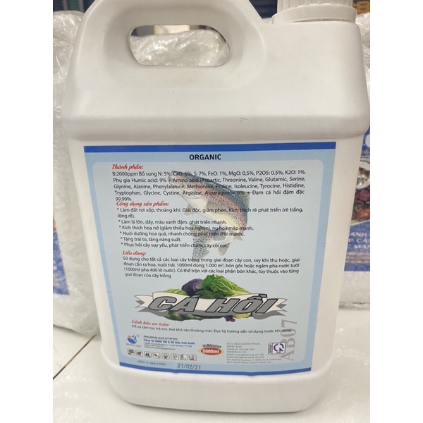 Đạm cá hồi hữu cơ siêu đậm đặc can 5l - Friendship khuyên dùng