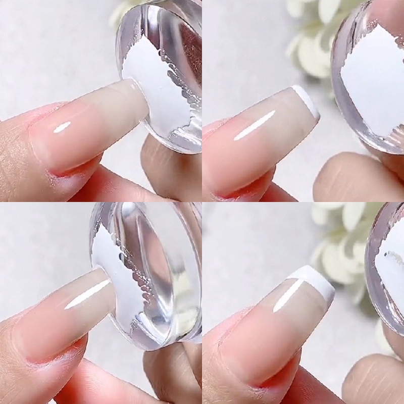 Khuôn In Hình Móng Tay Bằng Silica Gel Trong Suốt