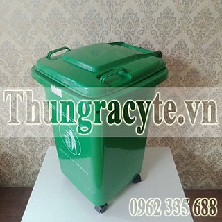 Thùng rác công cộng 60 lít bánh xe