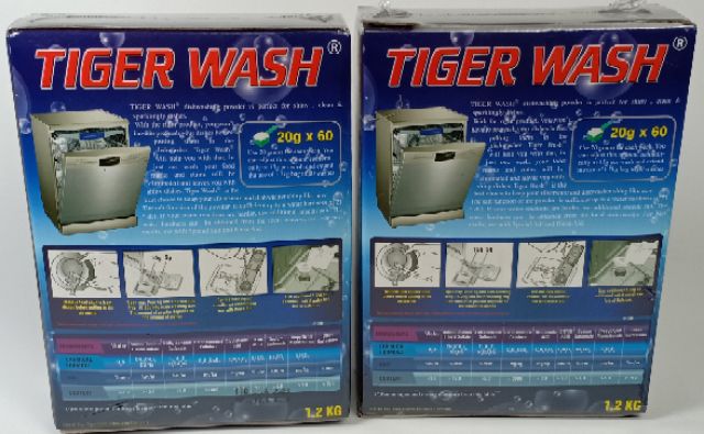 Bột Tiger chuyên cho máy rửa chén bát gia đình. Hàng Đức đóng gói tại vn đương Somat, Finish, Alio