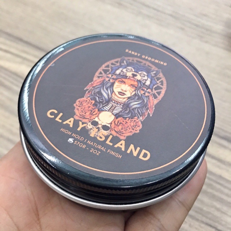 SÁP VUỐT TÓC NAM DÀNH CHO TÓC DÀY DANDY CLAY ISLAND 56 g