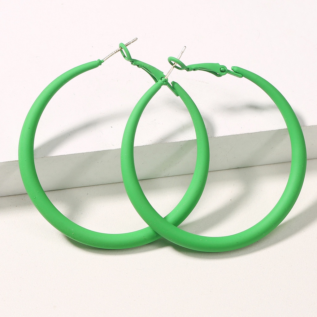 Bông tai tròn cho nữ phong cách Hàn Quốc