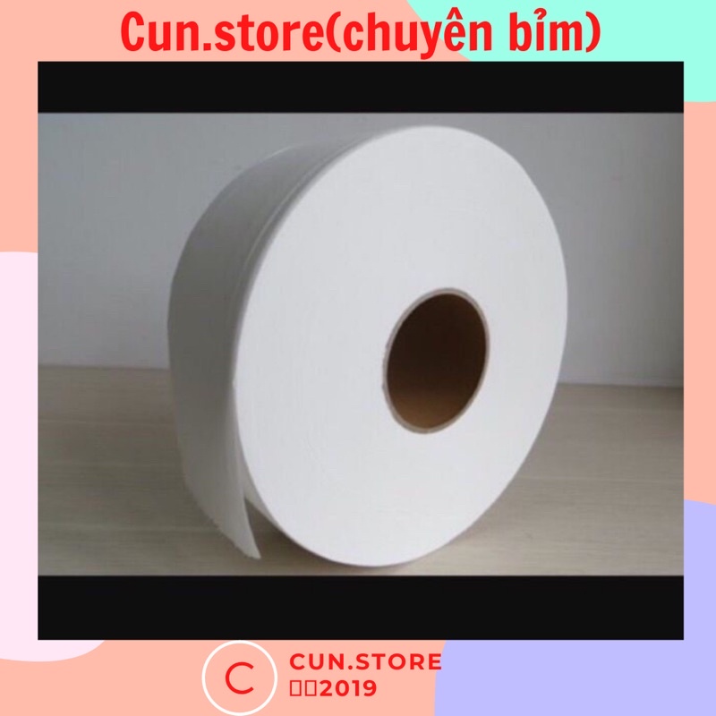 Giấy vệ sinh công nghiệp, giấy đa năng cuộn lớn hàng 2 lớp mềm, dai loại 700gr