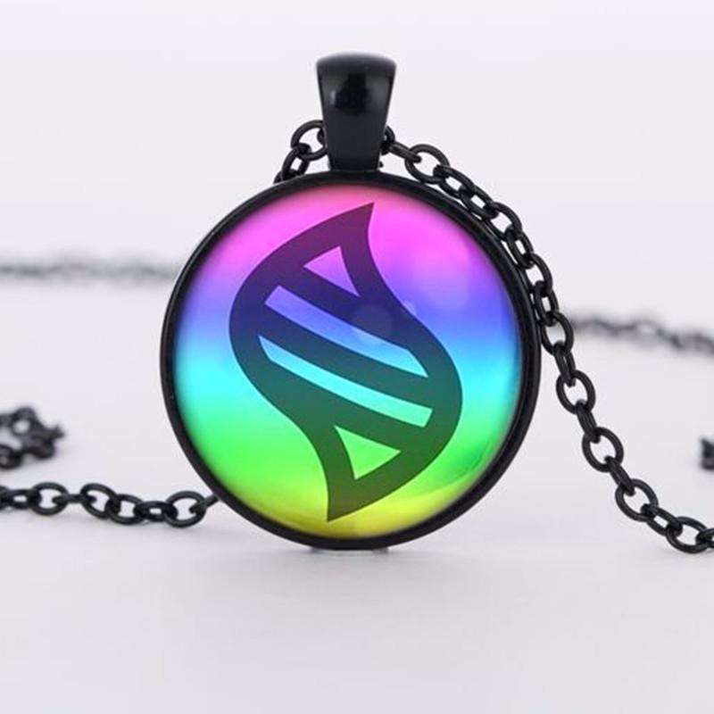 Vòng cổ Mặt Kính Tròn Hình Trái Tim Pokemon Mega