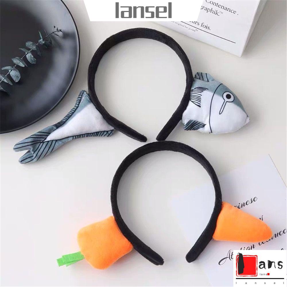 Băng Đô Cài Tóc Hình Cá Mập/Cà Rốt Dễ Thương Cho Nữ