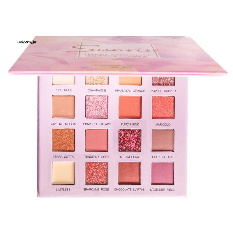 (hàng Mới Về) Bảng Phấn Mắt 16 Màu Lì Lấp Lánh Trang Điểm Cho Nữ | BigBuy360 - bigbuy360.vn