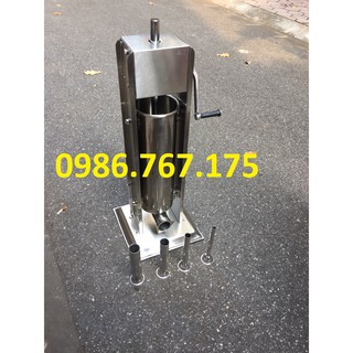 Máy đùn nem lụi, làm dồi sụn, dồi lòng, làm lạp xưởng xúc xích loại 7L - Dòng cao cấp, Inox sáng đẹp
