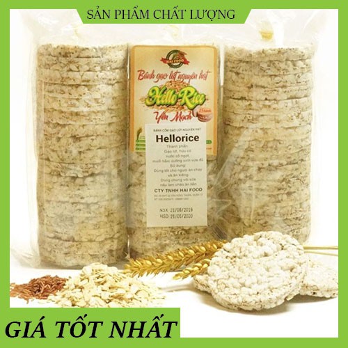 BÁNH GẠO LỨT Hellorice - Thực dưỡng hữu cơ thảo dược.