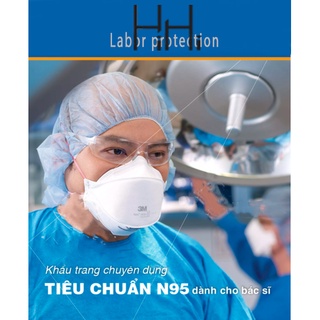 Khẩu trang 3M N95 chính hãng 3M 1870+ chống vi khuẩn xâm nhập và tác nhân gây bệnh