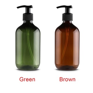 Chai vòi ấn nâu xanh 500ml