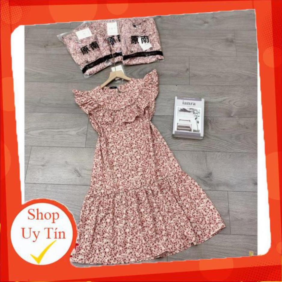 [ 𝐅𝐑𝐄𝐄 𝐒𝐇𝐈𝐏 ] Đầm Hoa Hồng Cổ Bèo Cao Cấp