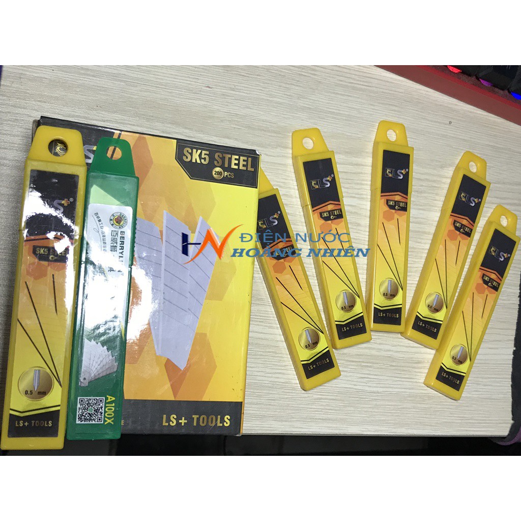 COMBO dao rọc giấy + lưỡi dao rọc giấy giá rẻ,dao cắt giấy tốt LS