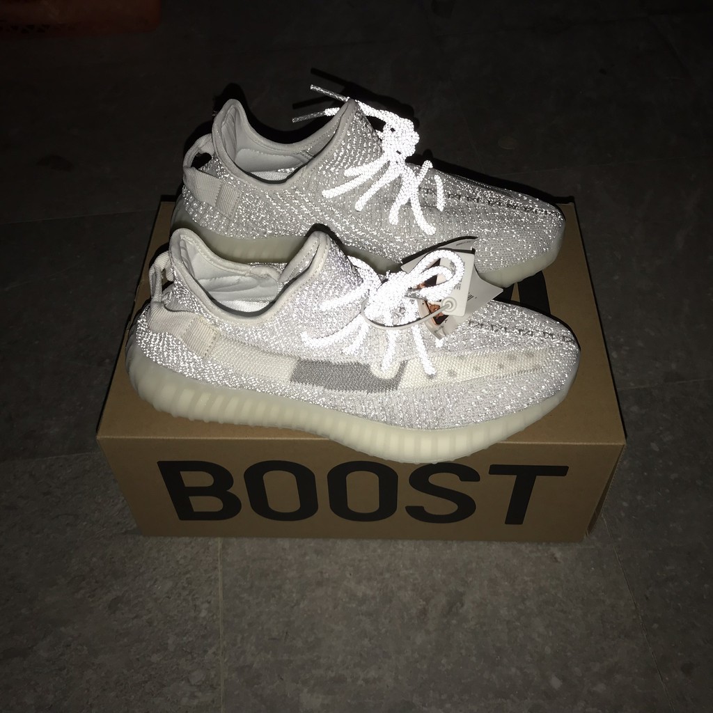 🎁FULL BOX🎁 Giày Sneaker Nam, Nữ 350 STT Trắng Full Phản Quang Cao Cấp | BigBuy360 - bigbuy360.vn