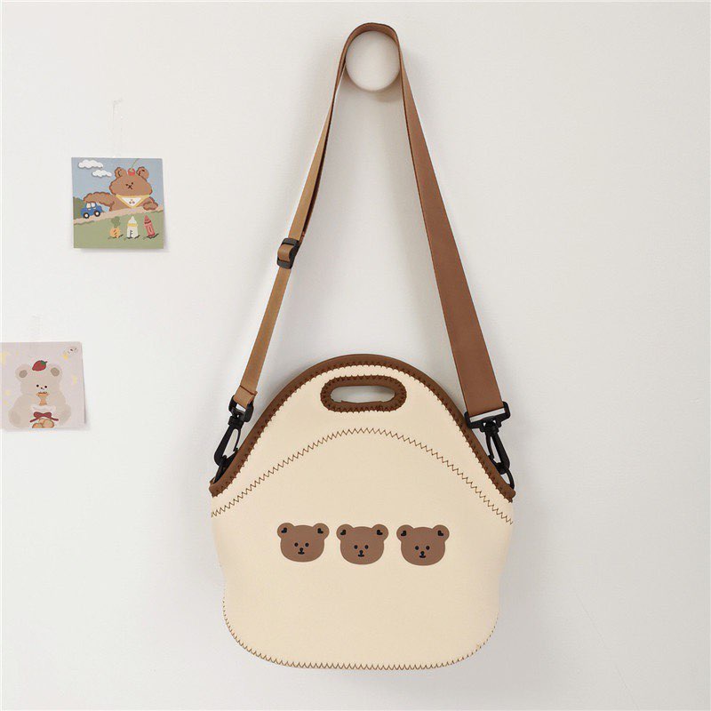 [𝐆𝐈𝐀́ 𝐇𝐔̉𝐘 𝐃𝐈𝐄̣̂𝐓] Túi gấu bỉm sữa Hàn Quốc siêu xinh cho mẹ