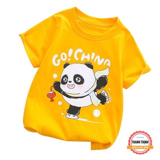 Áo thun bé gái mùa hè THANH THỊNH 5-14 tuổi mẫu "GO CHINA".