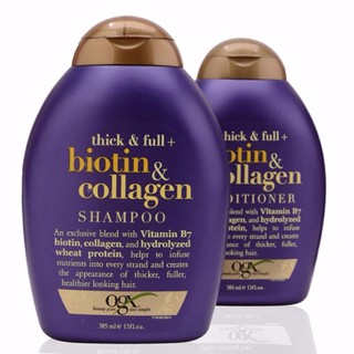 Dầu gội, dầu xả Biotin Collagen Ogx chuẩn USA - UK (385ml)
