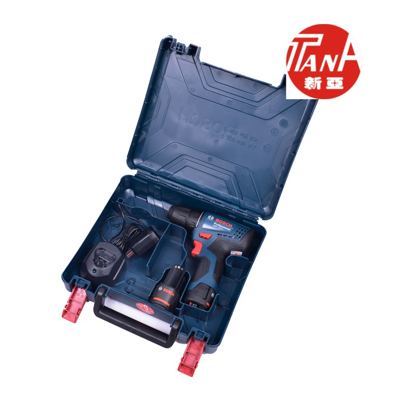 Máy khoan vặn vít dùng pin Bosch GSR 120-LI + Phụ kiện