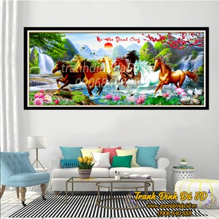 TRANH ĐÍNH ĐÁ NGỰA KÍCH THƯỚC LỚN