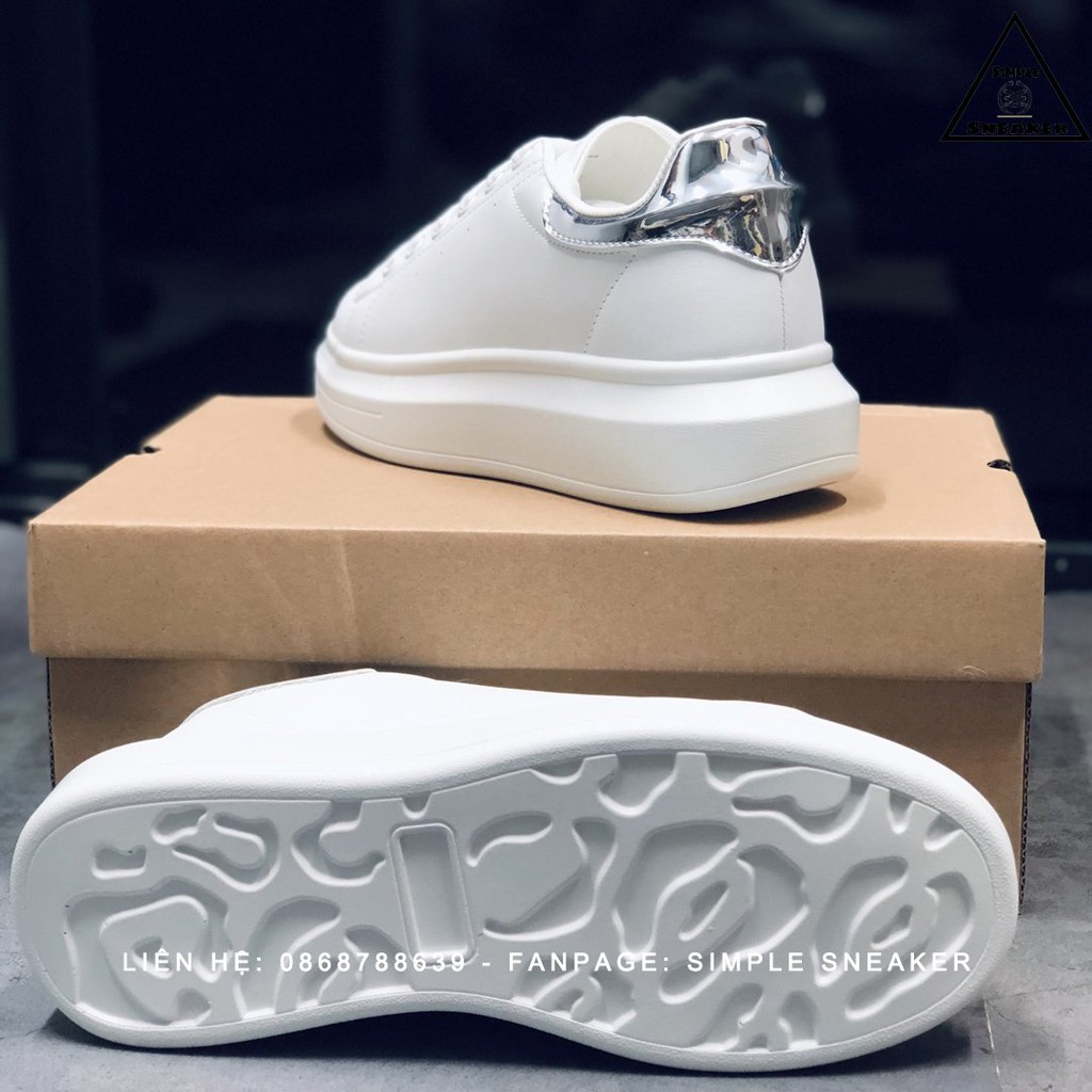 Giày Domba Sneaker Thể Thao Nam Nữ FREESHIP Domba High Point Silver Chính Hãng - Đế Cao Tôn Dáng - Simple Sneaker