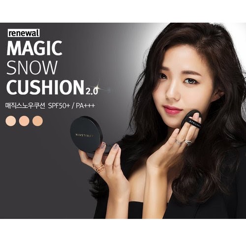 Phấn Nước Aprilskin Kiềm Dầu, Che Phủ Hoàn Hảo April Skin Black Magic Snow Cushion 15g - Vỏ Đen