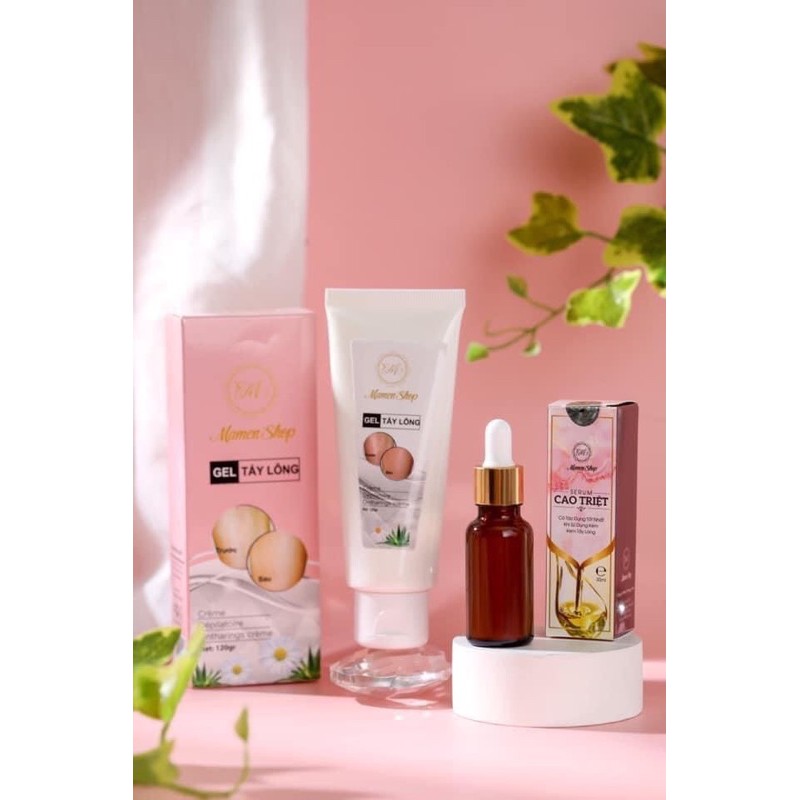 [CAM KẾT CHÍNH HÃNG] COM BO GEL TẨY LÔNG MAMEN SHOP KÈM SERUM CAO TRIỆT -KEM TẨY LÔNG MAMEN SHOP